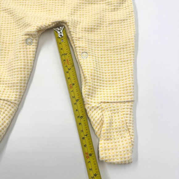 Vtg BabyGro By Gerber Baby Romper Medium 11-17 Lbs Yellow & White Floral - Picture 9 of 14